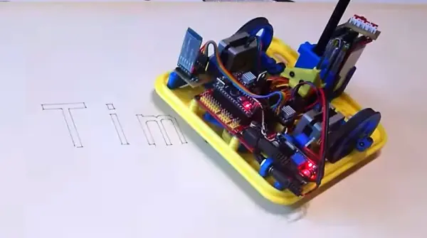 TIM’S DRAW BOT GETS AROUND WITH A PEN