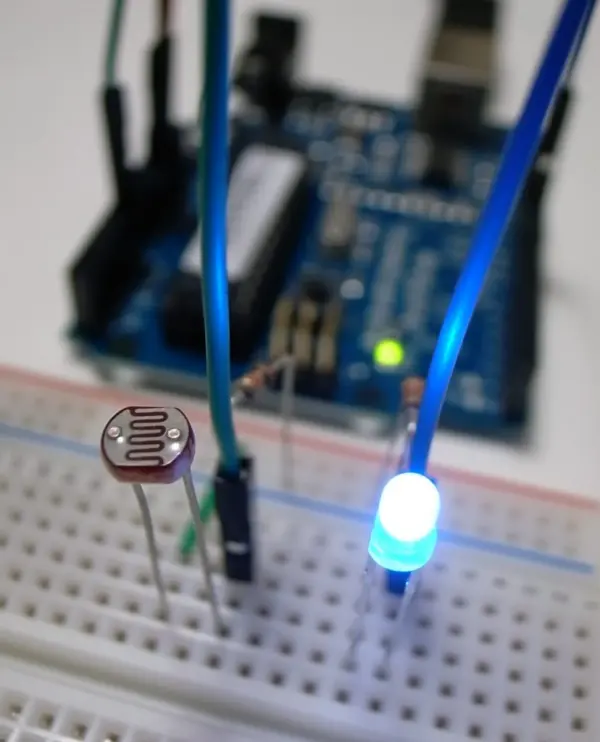 Arduino with CdS & LED