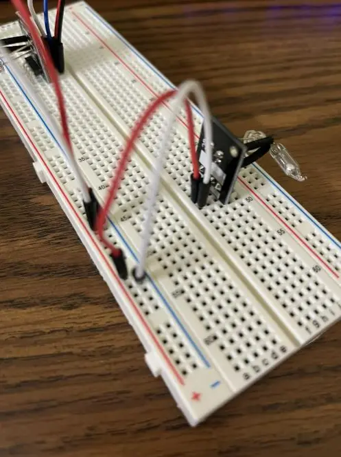 Repeat step 2 on the breadboard for the 2nd Light Cup Module