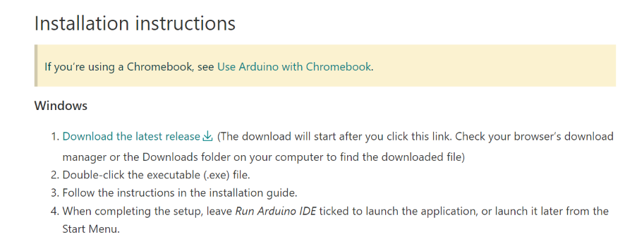 Update Arduino IDE