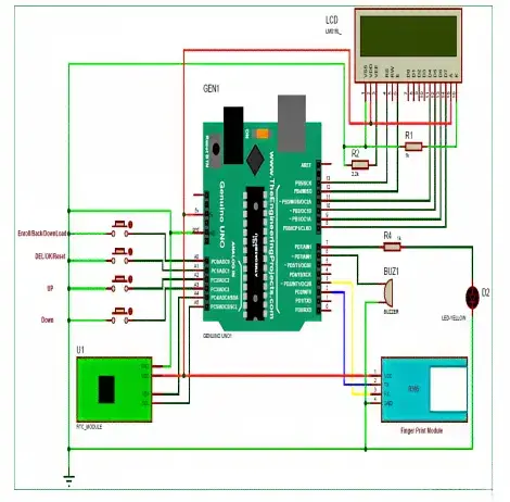 Structural Diagram Of Finger Scanner Arduino Structural Diagram Of Finger Scanner Arduino